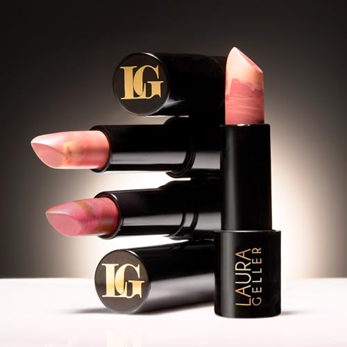 LAURA GELLER NEW YORK Italian Marble Sheer Lipstick - Berry Banana - Hydrating & Lightweight - Vitamin E & Caster Seed Oil - Cream Finish