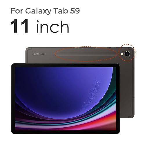 Cobak Case for Samsung Galaxy Tab S9 10.9 Inch 2023 with S Pen Holder, Slim, Multi Viewing Angles, Shockproof Stand Folio Cover. All New PU Leather Smart Cover with Auto Sleep Wake Feature.