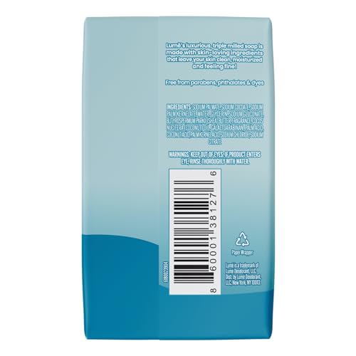 Lume Triple Milled Soap - Rich Moisture & Gentle Cleansing - Paraben Free, Phthalate Free, Skin Safe - 5 ounce (Lavender Sage)