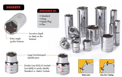 GEARWRENCH 10 Pc. 1/2" Drive 6 Pt. Deep Socket Set, Metric - 80704