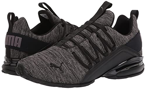 PUMA Mens Axelion Cross Trainer, MULTI PUMA Mens Black-CASTLEROCK, 10