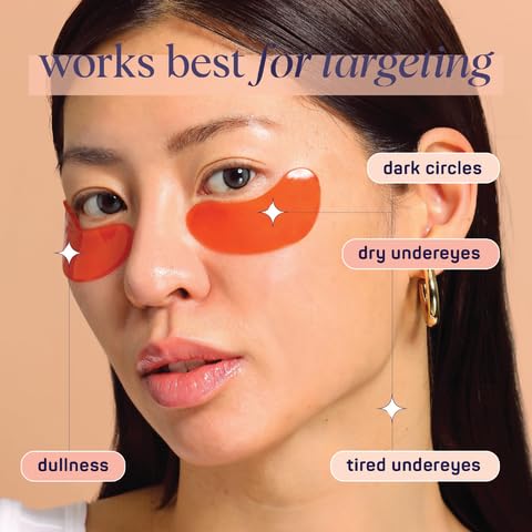 SpaLife Beauty Bright Eyed Undereye Masks | Hydrogel Eye Patches for Dark Circles, Puffiness, & Dullness with Vitamin E, Green Tea | 2-in-1 Skincare | 32 Pairs