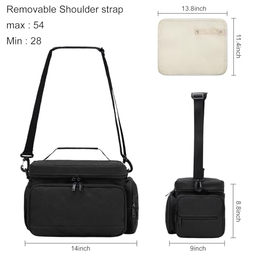 GDNasist Breast Pump Bag for Spectra S1 and S2, Pumping Bag with Waterproof Mat for Pump Accessories, Pump Bag for Work, Travel and Family Use