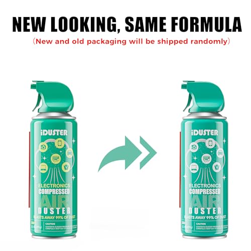 Compressed Canned Air Duster for Computer - iDuster Disposable Electronic Keyboard Cleaner for Cleaning Duster, 1PCS(3.5oz)