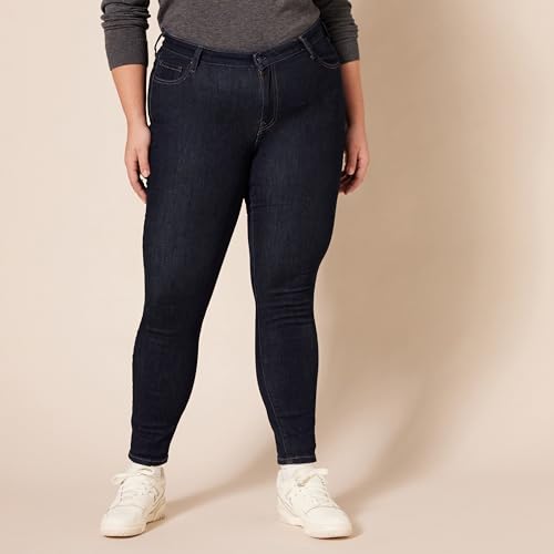 Amazon Essentials Women's Skinny Jean, Light Blue Bleach, 20 Short