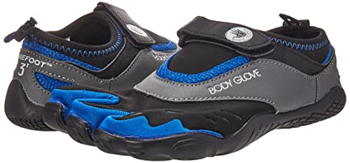 Body Glove Men's 3T Barefoot Max Water Shoe, Black/Dazzling Blue 7