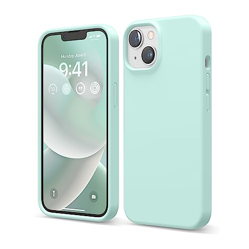 elago Compatible with iPhone 14 Pro Case, Liquid Silicone Case, Full Body Protective Cover, Shockproof, Slim Phone Case, Anti-Scratch Soft Microfiber Lining, 6.1 inch (Jean Indigo)