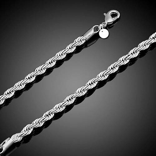 wpOP59NE Women's Bracelet 925 Sterling Silver Twist Bangle Cuff Charm Clasp Party Jewelry for Loved Ones (Silver)