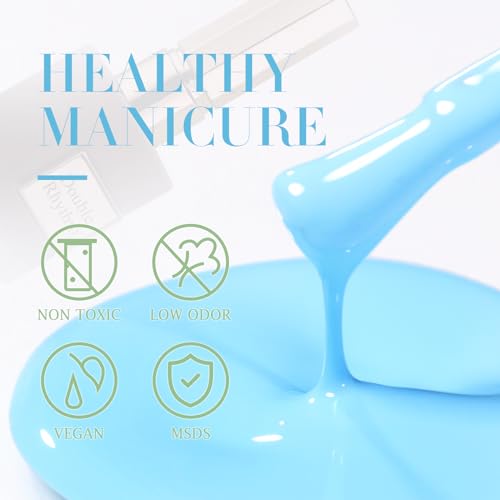 Double Rhythm 15ML Gel Nail Polish Pure Sheer Same Color Same Bottle Soak Off Gel Polish Art Manicure Salon DIY at Home for Women (Milky Orange-A1394)