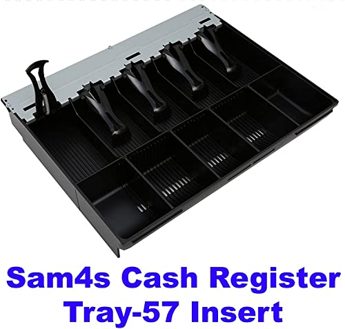 HK SYSTEMS SAM4S Cash Drawer Insert Money Tray 57, 5 Bills and 5 Coins, Compatible with Sam4s ER-5200, ER-5240, ER-5215, ER-380, ER-350, ER-520, ER-530, ER-650, ER-900 Series, SPS-300 Series