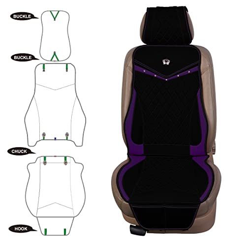 Flying Banner car seat Covers seat Cushions Luxe Fit Faux Leather Easy Installation Vehicles Non Slip Premium (Solid Mint Green, Full Set)