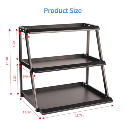 WWN 3 Tier White Candy Display - Snack holder with snack holder - Display Stand for Vendors- Cupcake display stand –Tabletop Shop Retail Display (WHITE)