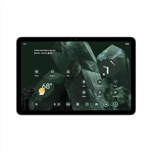 Google Pixel Tablet - Android Tablet with 11-Inch Screen and Extra-Long Battery Life - Porcelain - 8 GB RAM - 128 GB