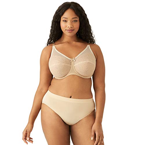 Wacoal Womens Retro Chic Figure Underwire Full Coverage Bra, White, 42H US