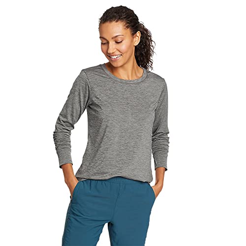 Eddie Bauer Women's Resolution Long-Sleeve T-Shirt, Dark Smoke, X-Small