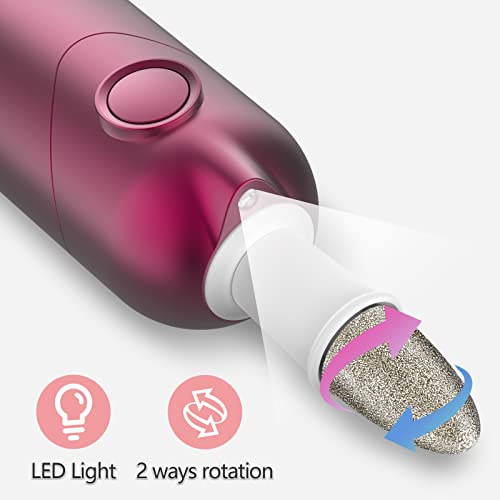 Professional Manicure Pedicure Kit, Electric Nail File Set, Cordless Electric Nail Drill Machine, 5 Speeds Hand Foot Care Tool for Nail Grind Trim Polish(White)