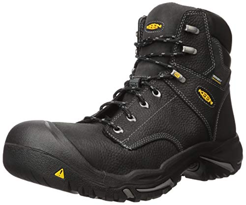 KEEN Utility Mt. Vernon, Men's, Black, Steel Toe, EH, WP, 6 Inch Boot (9.0 D)