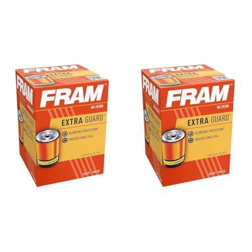 Fram Extra Guard PH3569, 10K Mile Change Interval Spin-On Oil Filter (Pack of 2)