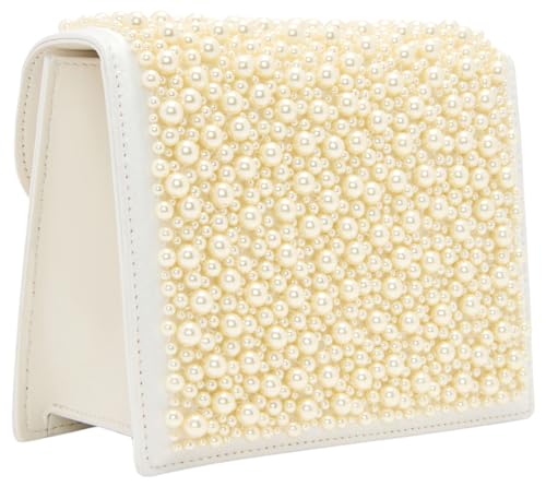 Oscar de la Renta, Pearl Embroidered Mini TRO Bag, Pearl