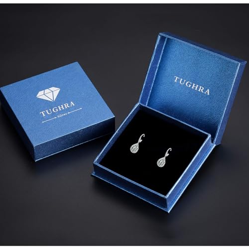 Dangle Earrings for Women Teen Sterling Silver Garnet Leverback Earrings Minimalist Hypoallergenic Earrings for Sensitive Ears Dangle Drop Jewelry for Birthday Anniversary