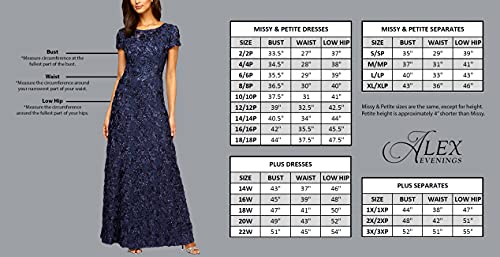 Alex Evenings Women's Slimming Long Side Ruched Dress with Cascade Ruffle Skirt, Blush, 14
