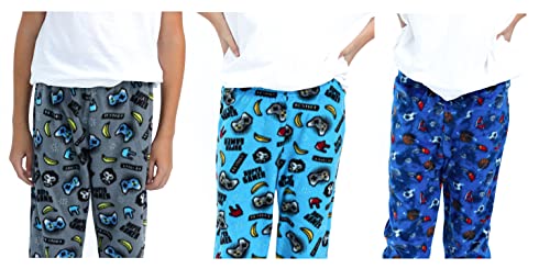 Sleep On It Boys Pajama Pants for Kids 3-Pack Soft Pajama Bottoms for Boys