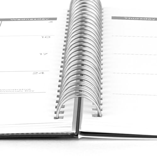 Mead Planner 2024-2025 Academic, Weekly & Monthly, 5-1/2" x 8-1/2", Small, Basic, Black (CAW42005)