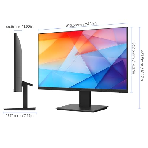 KOORUI 24 Inch Computer Monitor -FHD 1080P Gaming Monitor 165Hz VA 1ms, AdaptiveSync Technology, LED Monitors with Ultra-Thin, HDMI X2 /DP, VESA Compatible, Tilt Adjustable, Eye Care 24E4