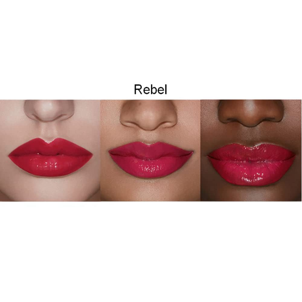 Rinna Beauty Icon Collection - Lip Gloss - Rebel - Tinted, Hydrating, Long-Lasting - High Pigment and Shine, Vegan, No Parabens, Clean Makeup, Flavor-Free, Cruelty-Free - 1 each