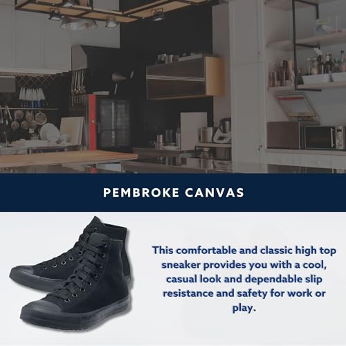 Shoes for Crews Pembroke, Men's, Women's, Unisex, Slip Resistant, High Top Work Sneakers, Leather or Canvas