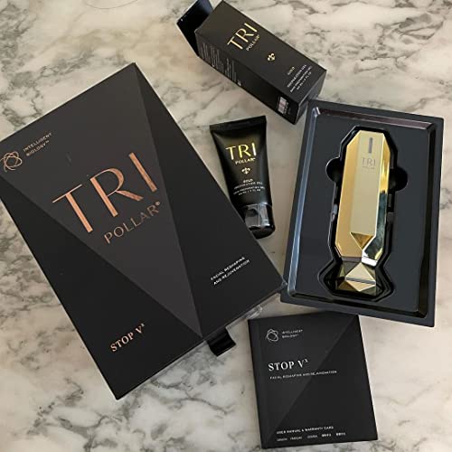 TriPollar Stop Gold Preparation Gel 50ml - Radio Frequency Skin Tightening Facial Machine Conductive Gel - Professional Home RF Anti Ageing 24 Gold Formula - Compatible with TriPollar Stop Devices