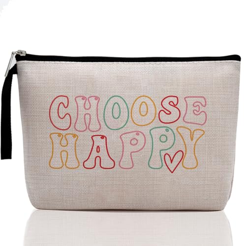 Inspirational Gifts Makeup Bag Motivational Cosmetic Bag for Women Sister Girls Classmates Encouragement Friendship Gifts Zipper Pouch Bag Appreciate Gifts Travel Toiletry Bag for Birthday Christmas