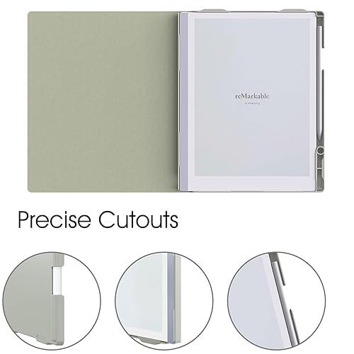 E NET-CASE Case for Remarkable 2 Tablet 10.3 inch, Slim Lightweight Folio Design, Cover for Remarkable 2 Digital Paper with Pencil Holder (Gray)