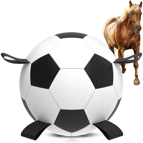 QDAN Herding Dog Balls Horse Ball - 18 inch Horse Toys Herding Ball for Dogs, Large Giant Ball Toys for Australian Shepherd Dog Toys, Black