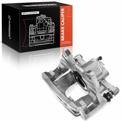 A-Premium Rear Disc Brake Caliper Assembly with Bracket Compatible with Select Dodge and Jeep Models - Nitro 2007-2011, Liberty 2008-2012, Wrangler 2007-2017, Wrangler JK 2018