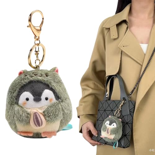 jiesinlov Kawaii Plush Penguin Pendant Cute Keychain,Purse Backpack Charms Accessories Key Chain for Women or Girls Bags