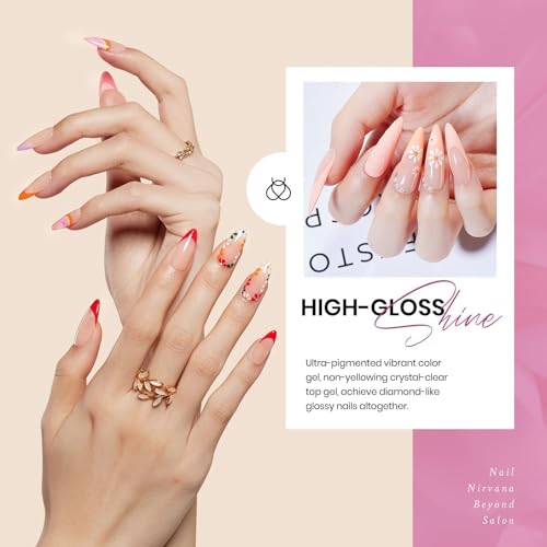 beetles Fall Gel Polish Set 36 Colors Gel Nail Polish Halloween Burgundy Red Orange Pink Gel Polish with 3Pcs Matte Top Base Coat Soak off UV Manicure Kit Gifts for Women Girls