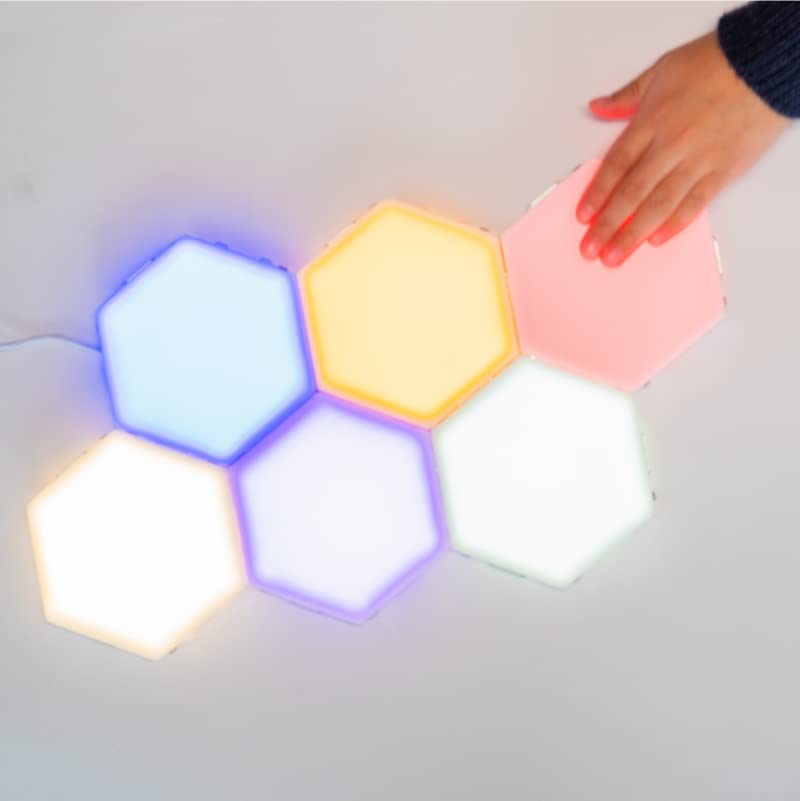 Bright Autism Tap-Tap Touch Sensory Lights – Dimmable Room Lighting for Therapeutic & Educational Play. Visual & Tactile Soothing LED Stimulation. Perfect Addition to Your Child's Bedroom (6pcs)