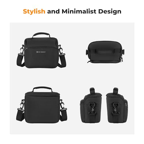 K&F Concept Camera Sling Bag Small Crossbody Camera Case DSLR/SLR/Cute Compact Shoulder Photography Bags for Photographers