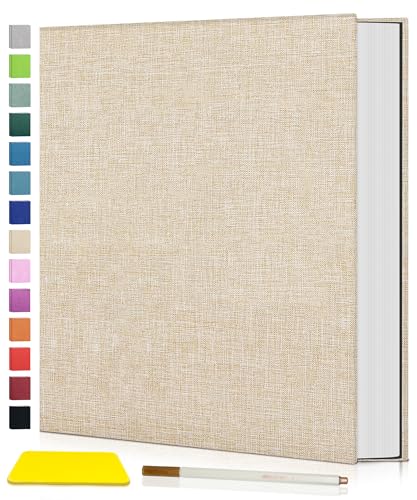 Popotop Photo Album Self Adhesive Scrapbook Album for 4x6 5x7 8x10 Pictures DIY Photo Book,Birthday Gifts for Women Mom,Wedding Baby Family Travel