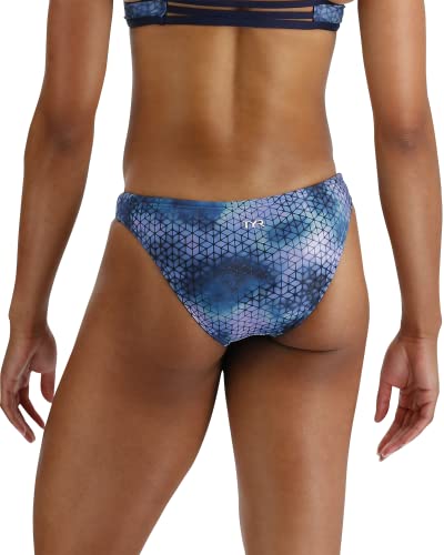 TYR Women's Standard Durafast Elite Classic Bikini Swimsuit Bottom, Blue Ice, X-Small