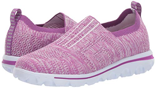 Propét Women's TravelActiv Stretch Shoe, Berry, 12 2E US