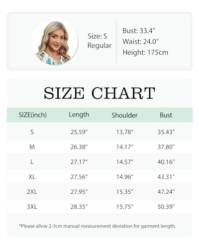 Tank Top for Women Causal Summer V Neck Sleeveless Loose Fit Tunic (V Blue Flower Bouquet, M)