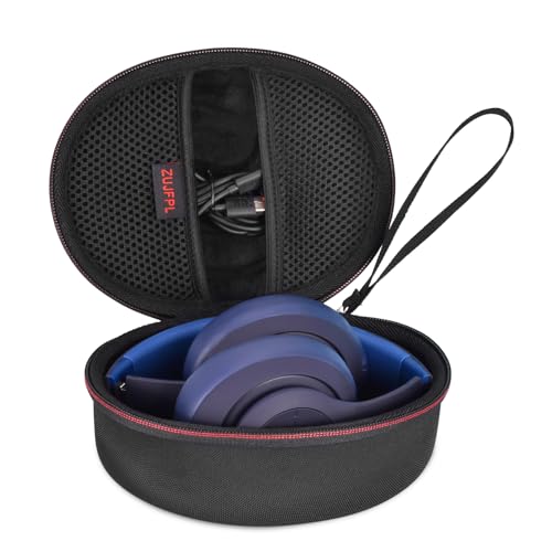 EVA Hard Case for Beats Solo3/Solo2 /Beats Studio Pro Wireless On-Ear Headphones,Premium Travel Protective Carrying Storage Bag(Black)