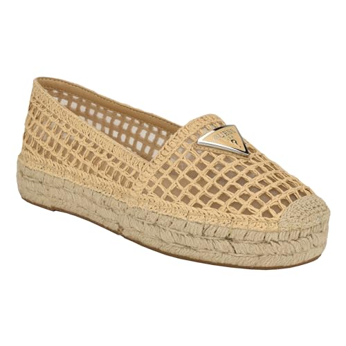 GUESS Women's MONES Ballet Flat, Natural 110, 10