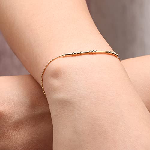 JoycuFF Blessed Morse Code Bracelets for Women Mother Daughter Friend Inspirational Motivational Encouragement Stianless Steel Jewelry Gifts Silver Bracelet