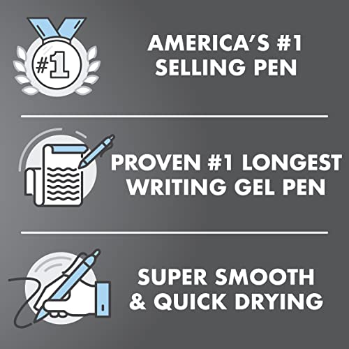 Pilot G2 Premium Gel Pens, Black Pens, Bold Point 1 mm, 2 Black