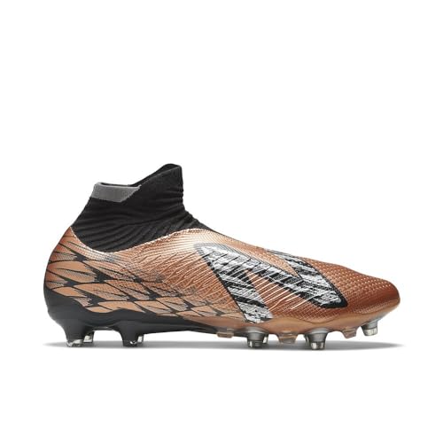 New Balance Men's Tekela V4 Pro FG Soccer Shoe, Copper/Black/Silver, 7.5 Wide