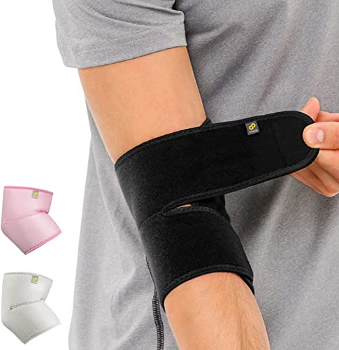 Bracoo Elbow Sleeve Brace for Tendonitis, Tennis Elbow Women Men, Neoprene Compression Wrap, Golfer's Elbow, Bursitis, Sprains, Strains, Sports Injury Recovery Joint, Arthritis Pain Relief, ES10