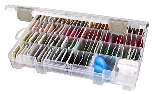 ArtBin 4006AB Medium Solutions Box with Dividers, Art & Craft Organizer, [1] Plastic Storage Case, Clear